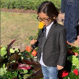 Kids H&M blazer with shirt & tie SZ 5/6Y